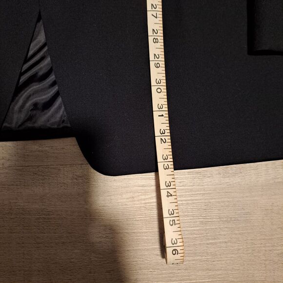 Chaps Blazer Men's Size 44L Blue Navy Wool Blend Two Button Gold Buttons - Picture 9 of 16